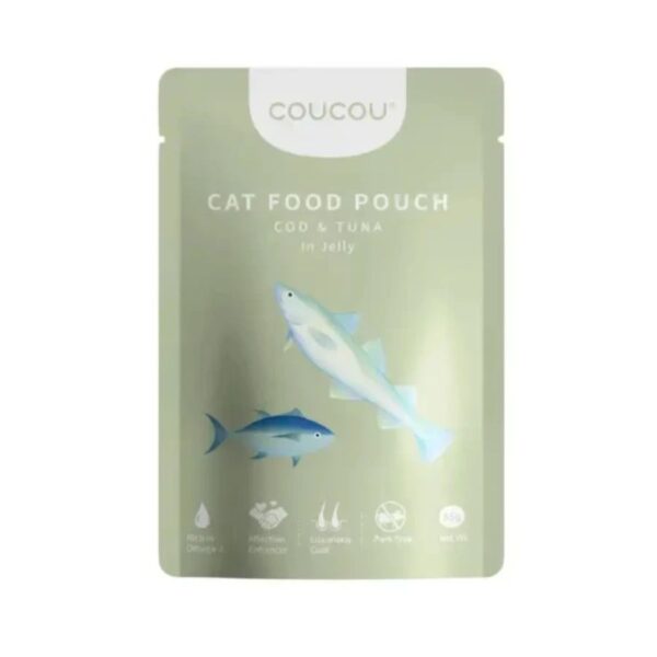 CouCou Pouch COD & Tuna Wet Food